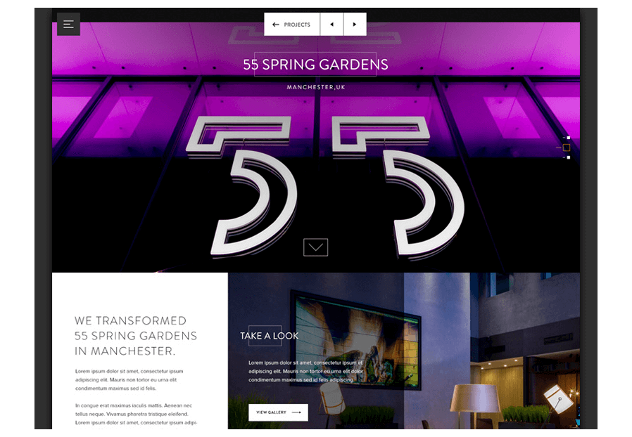 Fapidungullo created the website for construction company ARCO to present their services